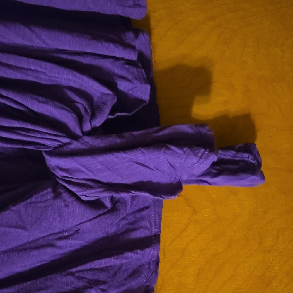 Purple Angel Wing Women's Top Size Large: C - Picture 6 of 8